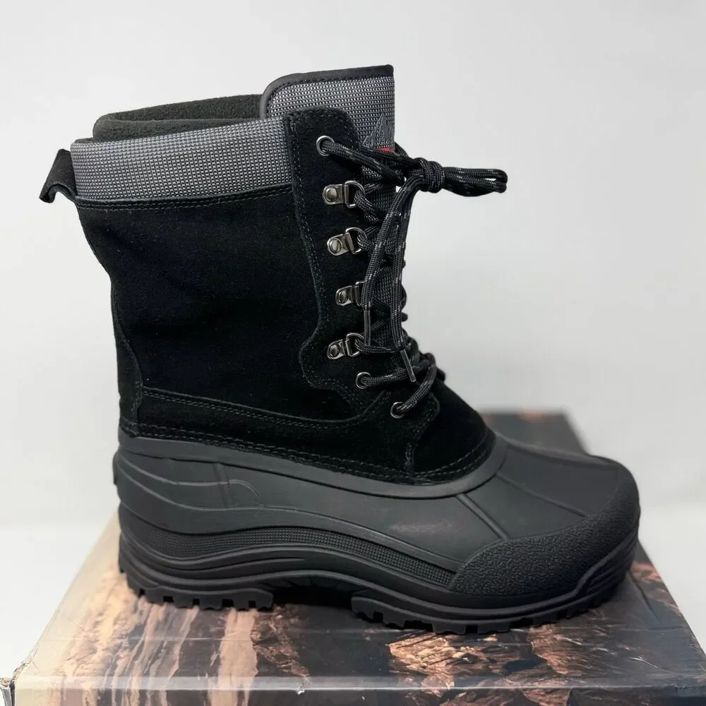 NORTIV 8 Terrex-2M Men’s Snow Boots Black US 9 3M Thinsulate STORE MODEL